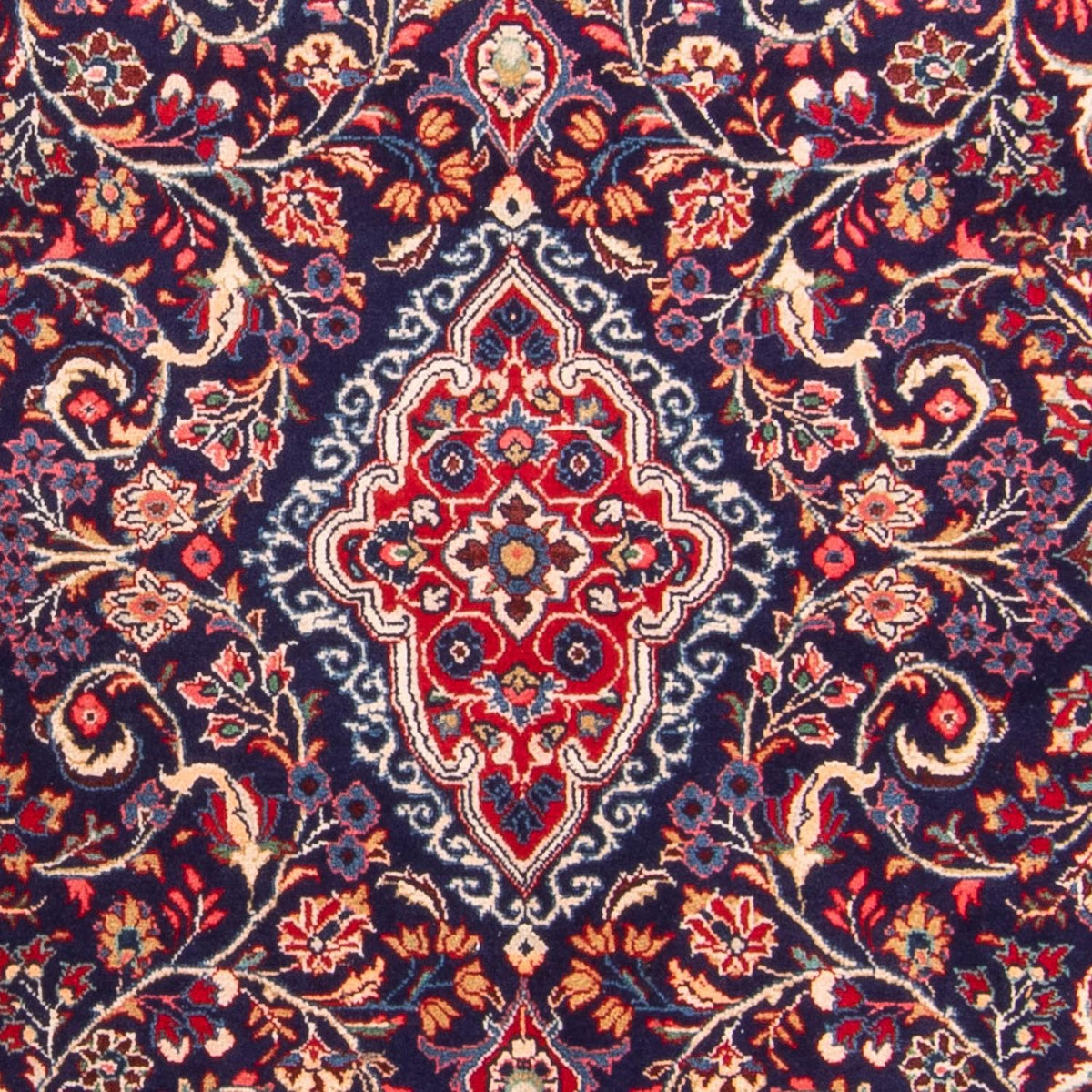 Dywan perski - Klasyczny - 211 x 137 cm - ciemnoniebieski