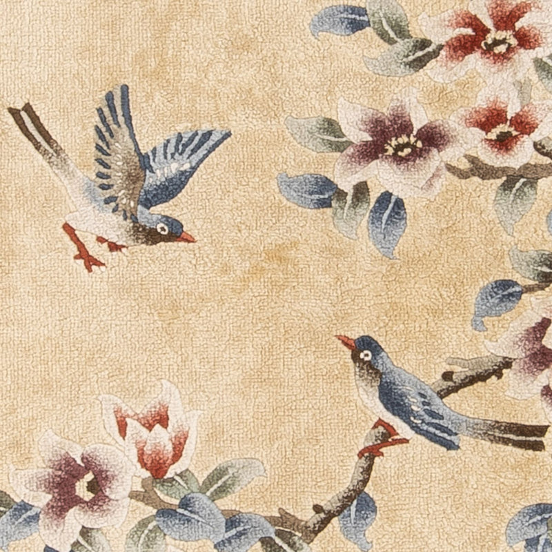 Dywan z jedwabiu - jedwab chiński - 120 x 61 cm - złoto