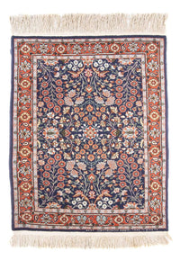 Orientalny dywan - Hereke - 107 x 82 cm - ciemnoniebieski