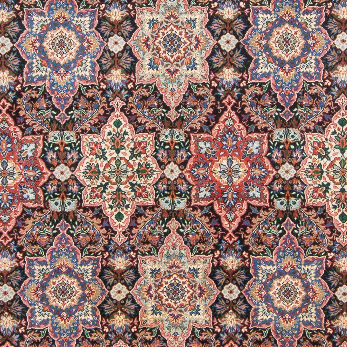 Orientalny dywan - Hereke - 252 x 176 cm - ciemnoniebieski