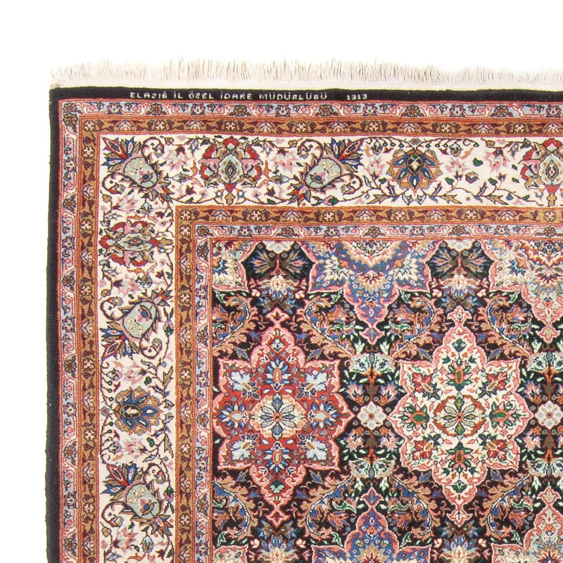 Orientalny dywan - Hereke - 252 x 176 cm - ciemnoniebieski