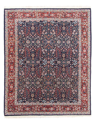Orientalny dywan - Hereke - 230 x 176 cm - ciemnoniebieski