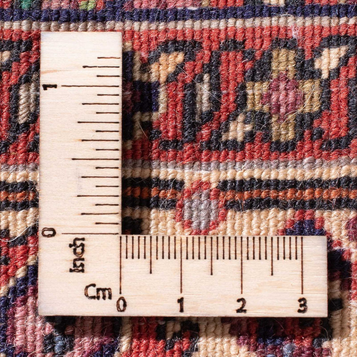 Dywan perski - Bijar - 105 x 75 cm - czerwony