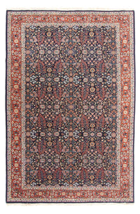 Orientalny dywan - Hereke - 290 x 187 cm - ciemnoniebieski