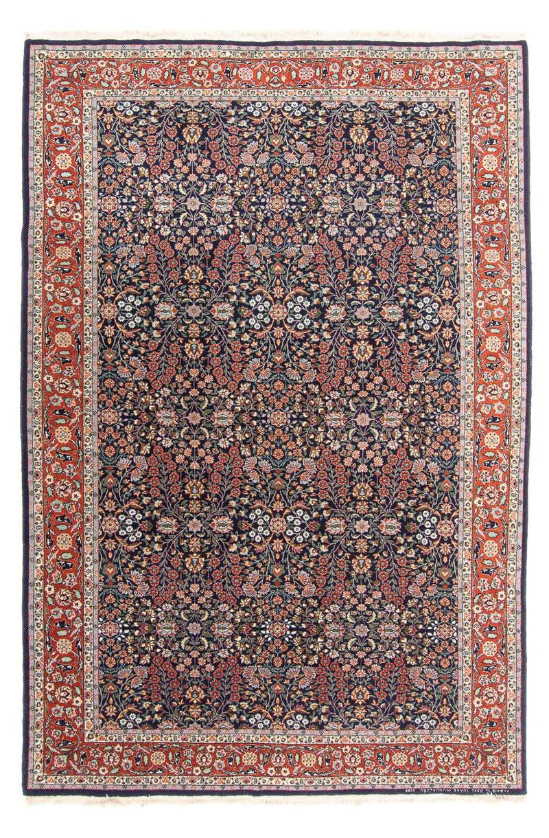Orientalny dywan - Hereke - 290 x 187 cm - ciemnoniebieski