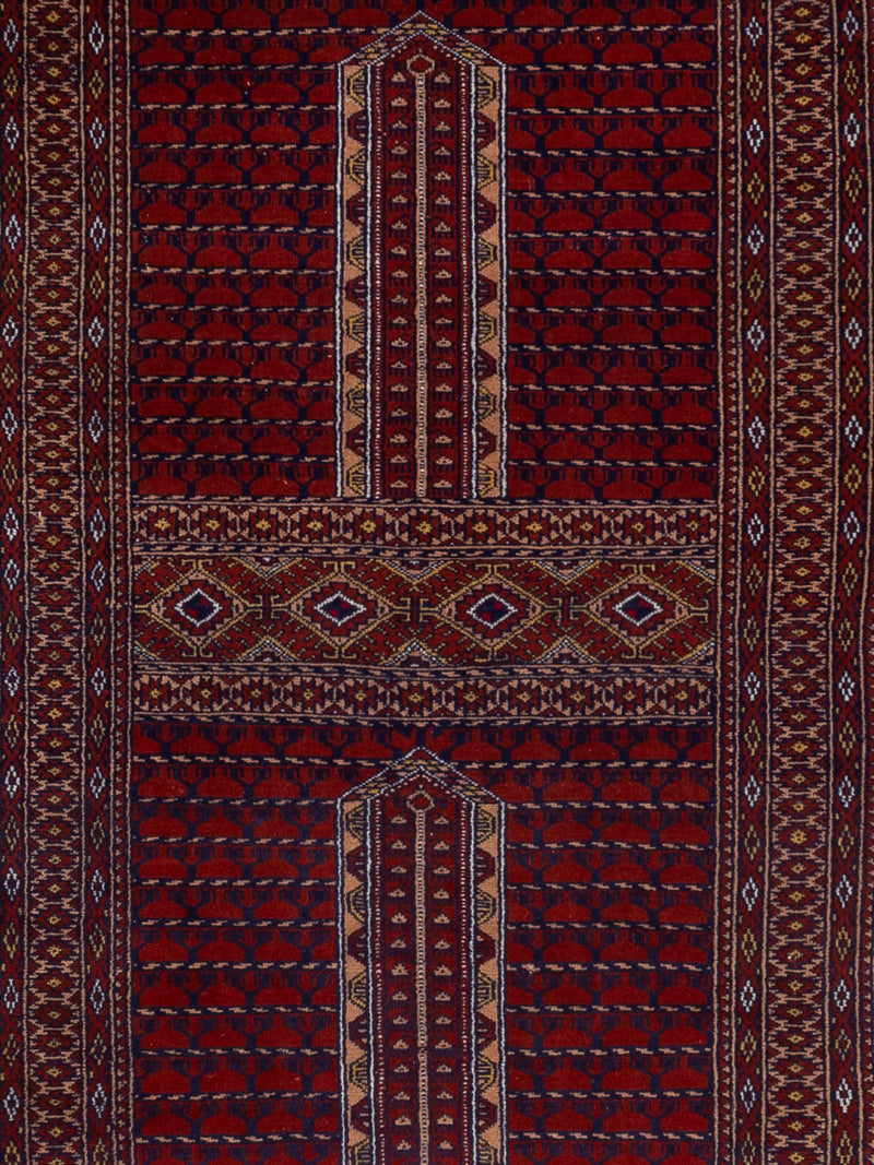 Biegacz Dywan turkmeński - 300 x 82 cm - karmelowy