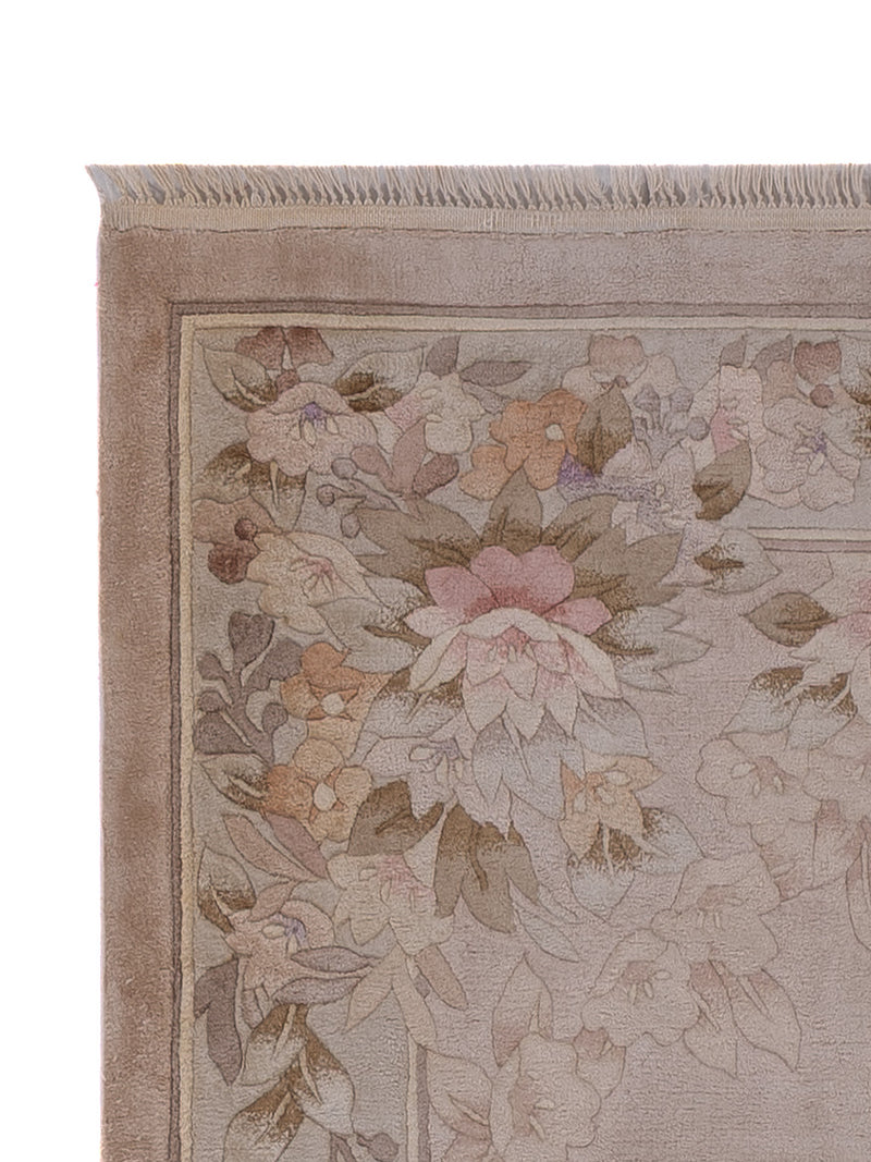 Dywan z jedwabiu - jedwab chiński - 140 x 70 cm - karmelowy