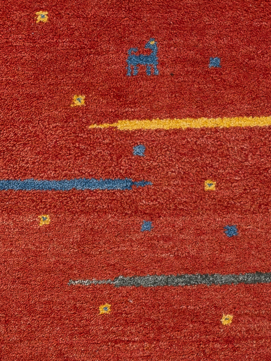 Gabbeh Teppich - Indus - 140 x 70 cm - rost