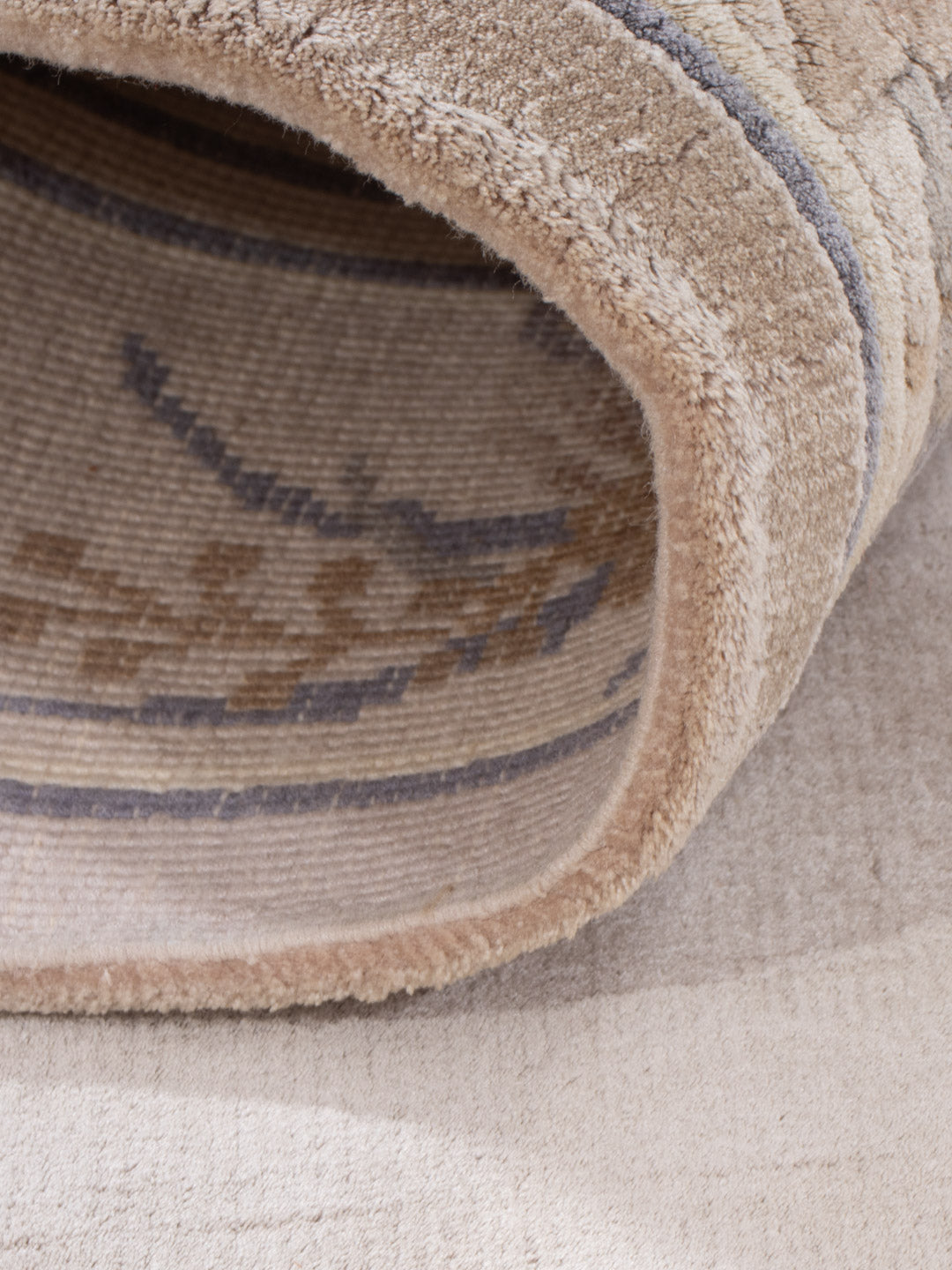 Dywan z jedwabiu - jedwab chiński - 140 x 70 cm - karmelowy