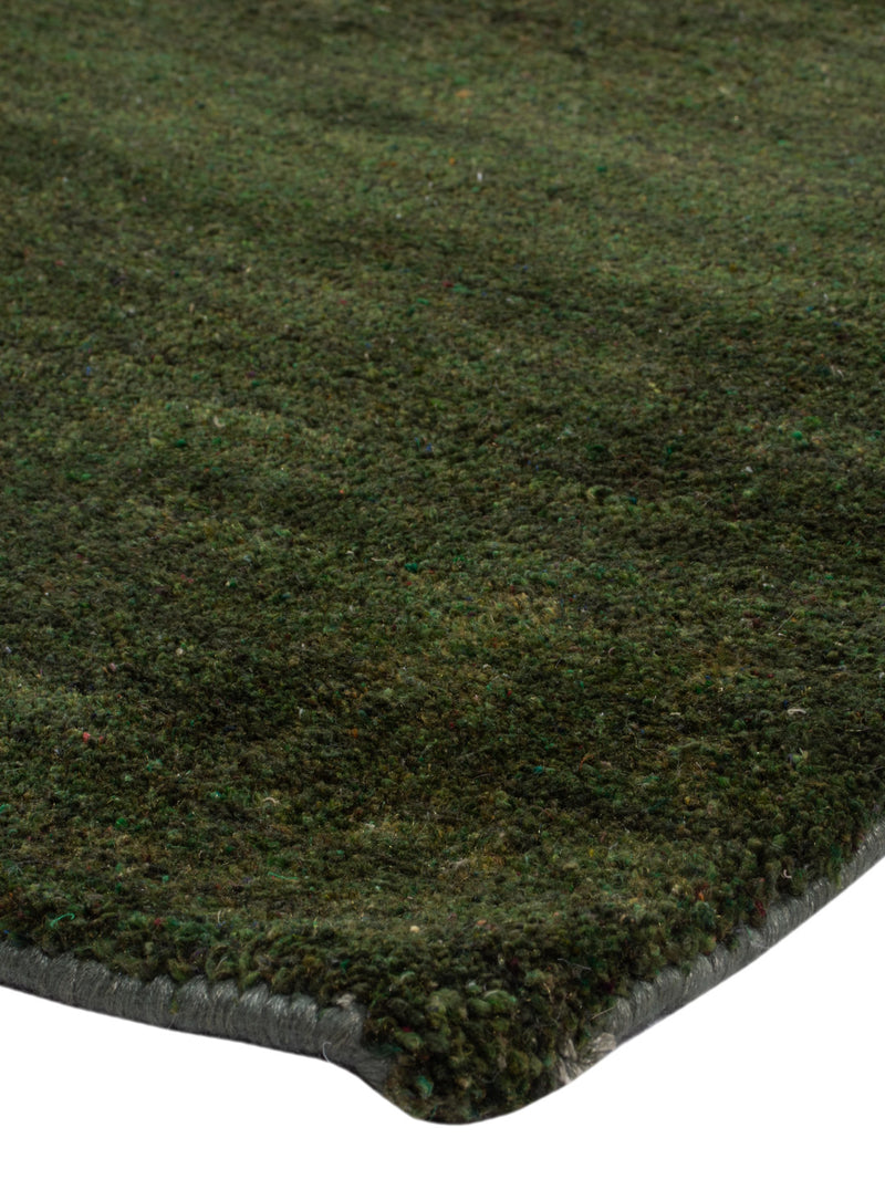 Gabbeh Teppich - Loribaft Softy - 150 x 100 cm - dunkelgrün