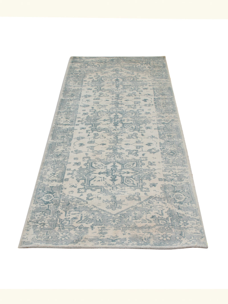 Läufer Viskose - 240 x 80 cm - türkis