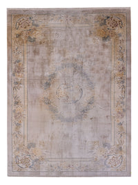 Dywan z jedwabiu - jedwab chiński - 305 x 190 cm - karmelowy