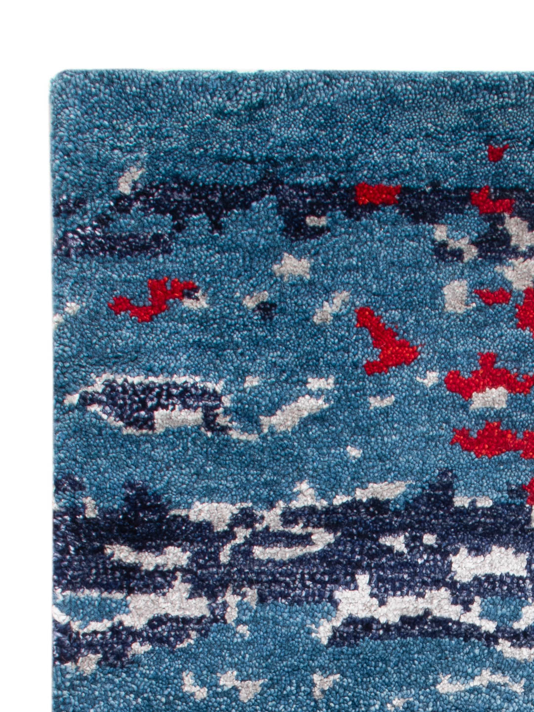 Gabbeh Teppich - Indus - 90 x 60 cm - blau