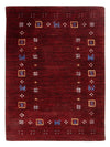 Loribaft Loom Dywan - Dywan wełniany - Prostokątny / Ciemna czerwień / 60 x 90 cm Prostokątny