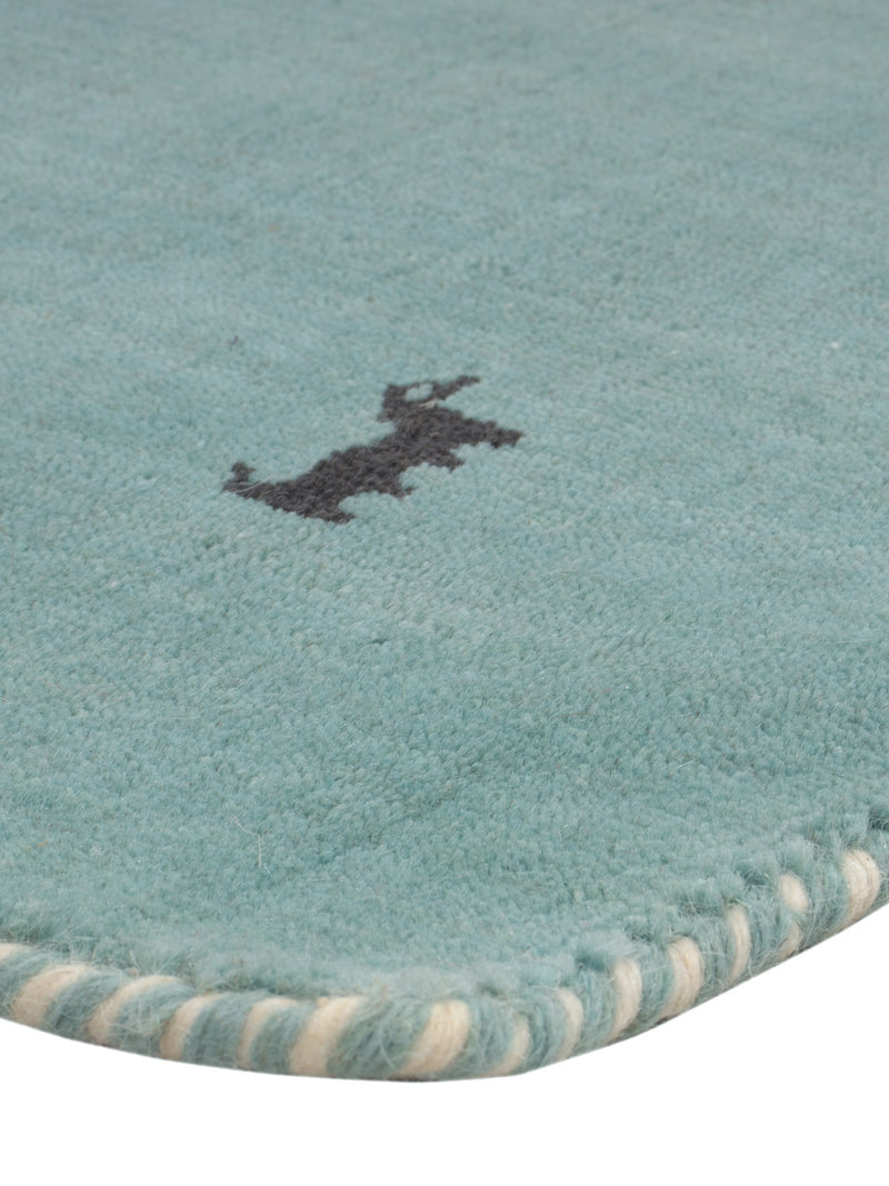 Gabbeh Teppich - Softy - 90 x 60 cm - türkis