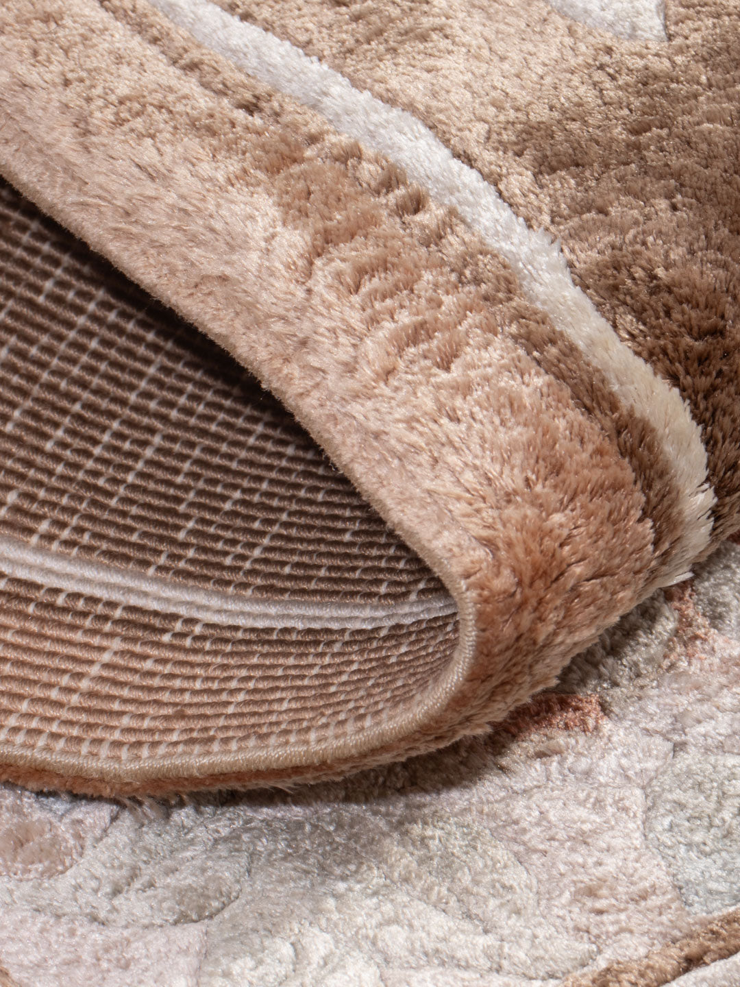 Dywan z jedwabiu - jedwab chiński - 90 x 60 cm - karmelowy