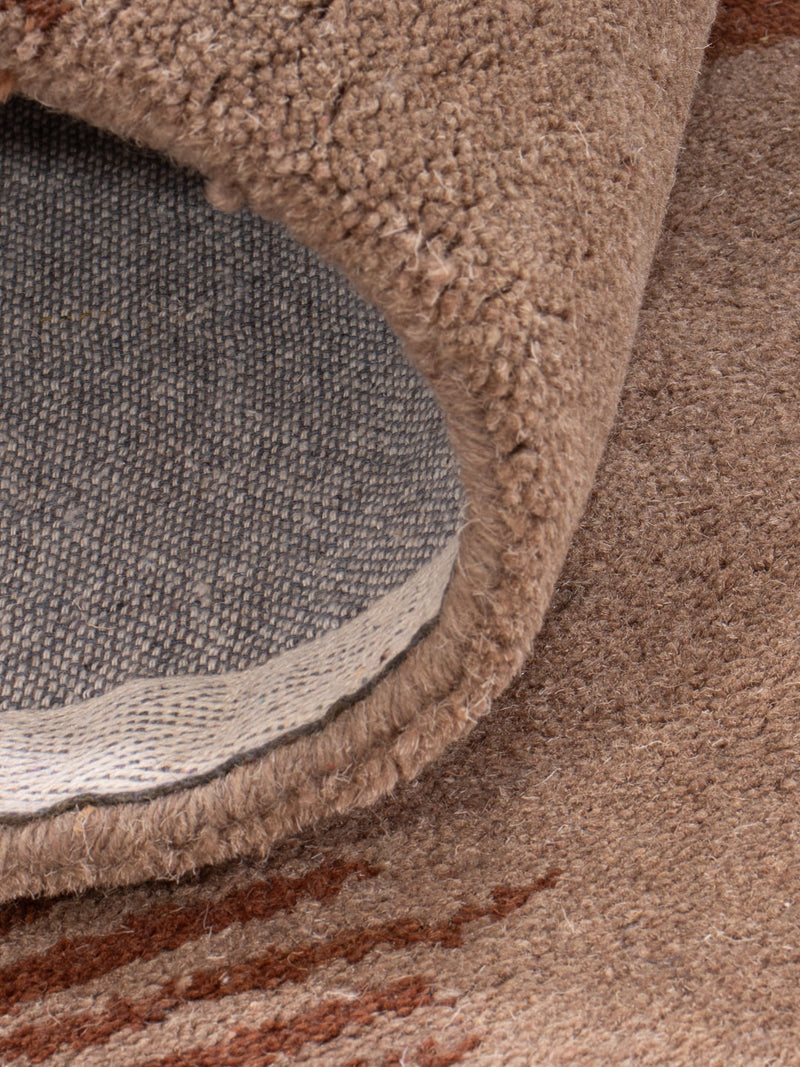 Dywan wełniany - 200 x 150 cm - karmelowy