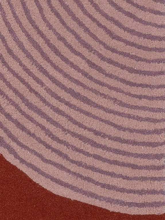 Wollteppich - 90 x 60 cm - mehrfarbig