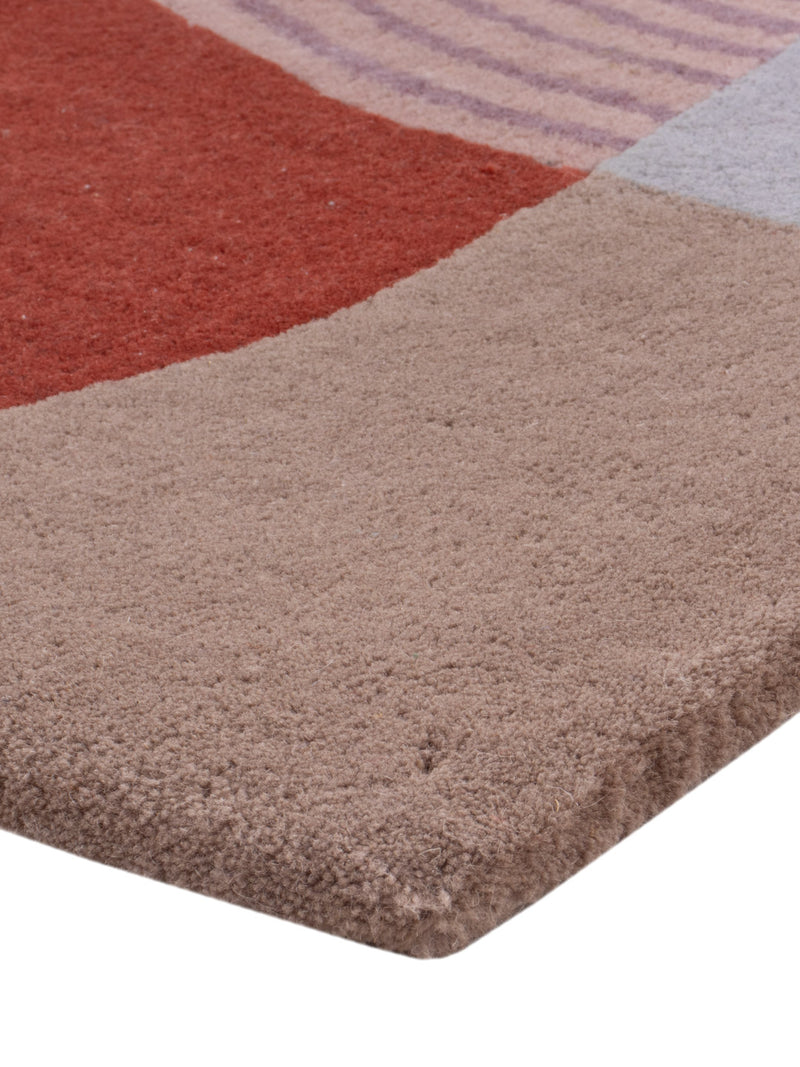 Wollteppich - 90 x 60 cm - mehrfarbig