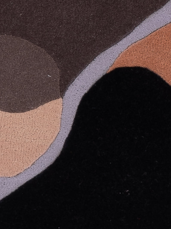 Wollteppich - 90 x 60 cm - mehrfarbig