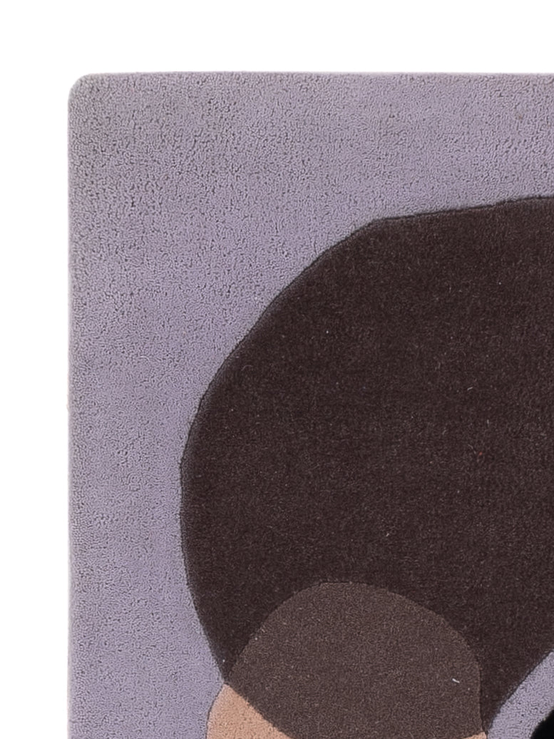 Wollteppich - 90 x 60 cm - mehrfarbig