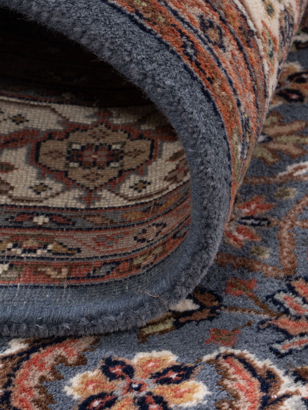 Dywan orientalny - Keshan - Indus kwadratowy  - 200 x 200 cm - karmelowy