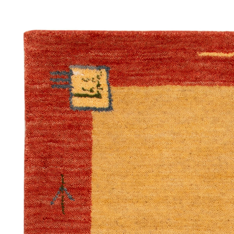 Dywan Gabbeh - Miękki - 90 x 60 cm - żółty