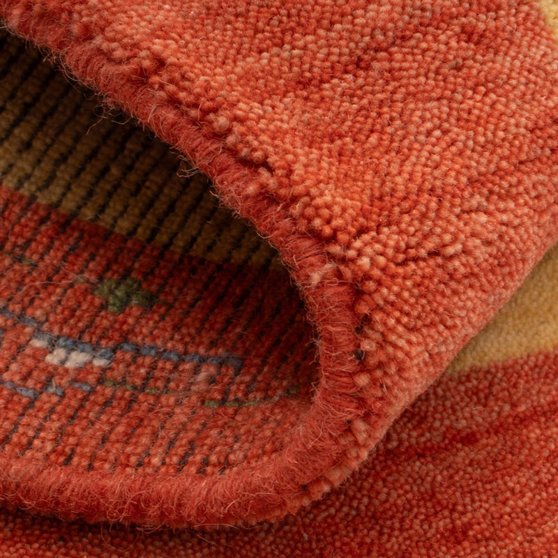 Dywan Gabbeh - Miękki - 90 x 60 cm - żółty