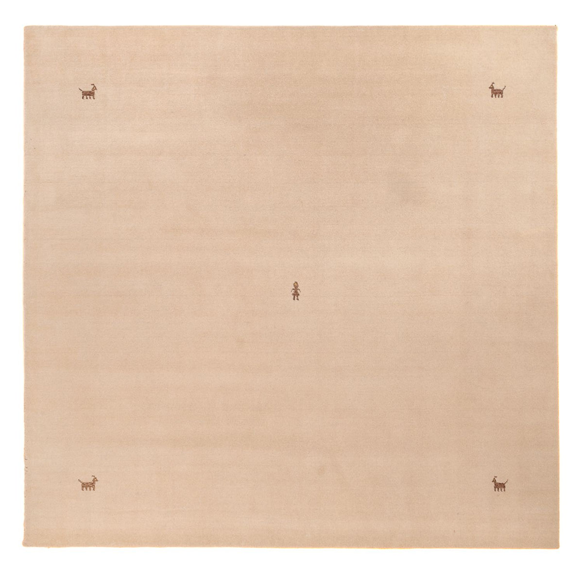 Dywan Gabbeh - Miękki kwadratowy  - 250 x 250 cm - beżowy