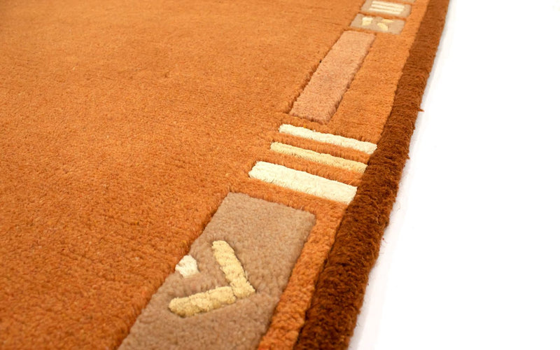 Dywan z Nepalu - 137 x 73 cm - pomarańczowy
