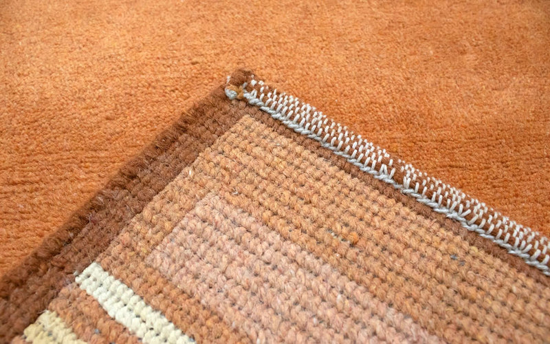 Dywan z Nepalu - 137 x 73 cm - pomarańczowy