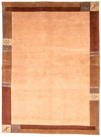 Dywan z Nepalu - 238 x 172 cm - jasnobrązowy