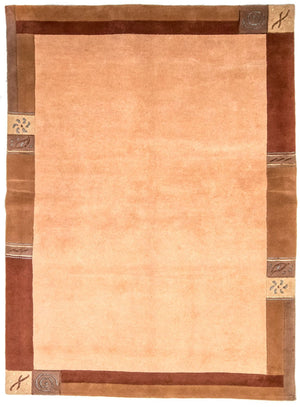 Dywan z Nepalu - 238 x 172 cm - jasnobrązowy