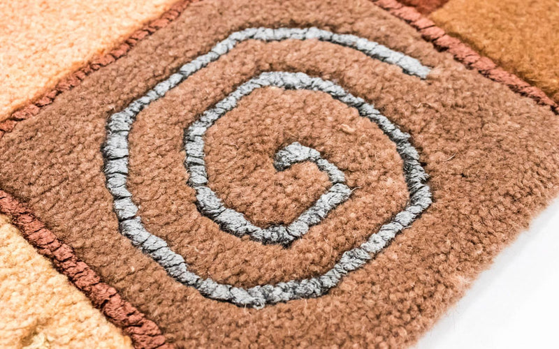 Dywan z Nepalu - 238 x 172 cm - jasnobrązowy