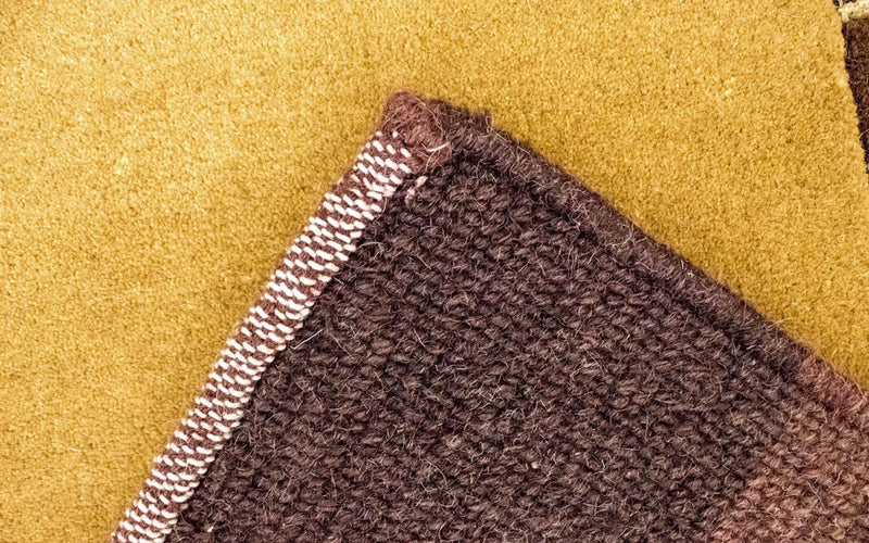 Dywan z Nepalu - 193 x 143 cm - złoto