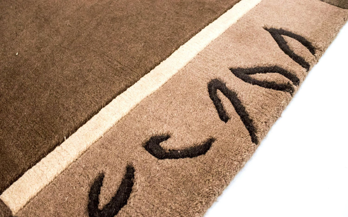 Dywan z Nepalu - 199 x 144 cm - brązowy