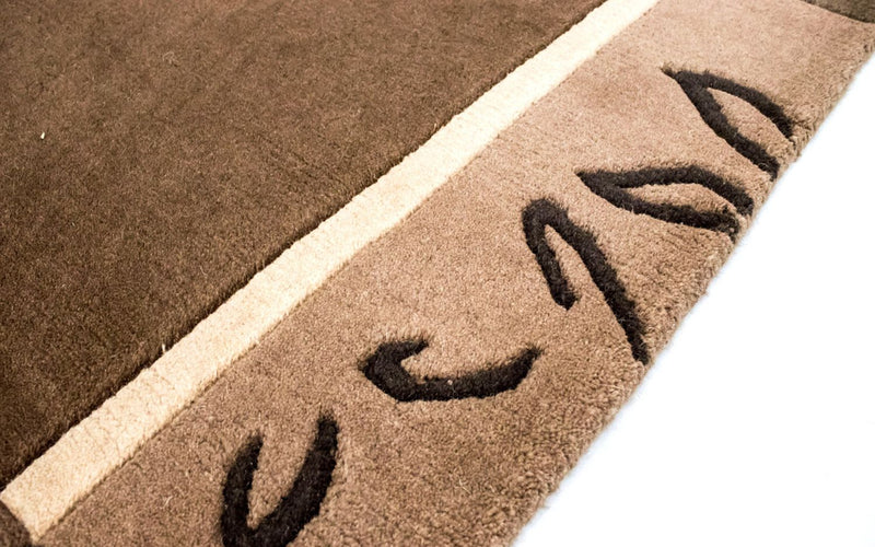 Dywan z Nepalu - 199 x 144 cm - brązowy