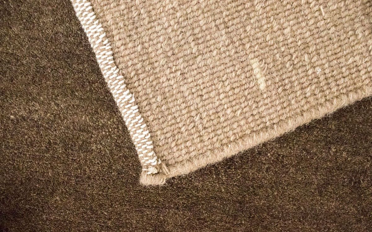 Dywan z Nepalu - 201 x 141 cm - brązowy