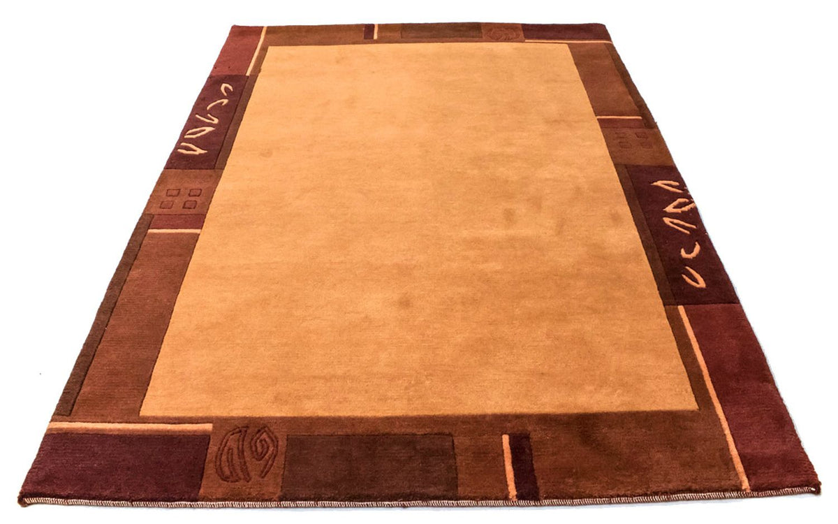 Dywan z Nepalu - 201 x 146 cm - pomarańczowy