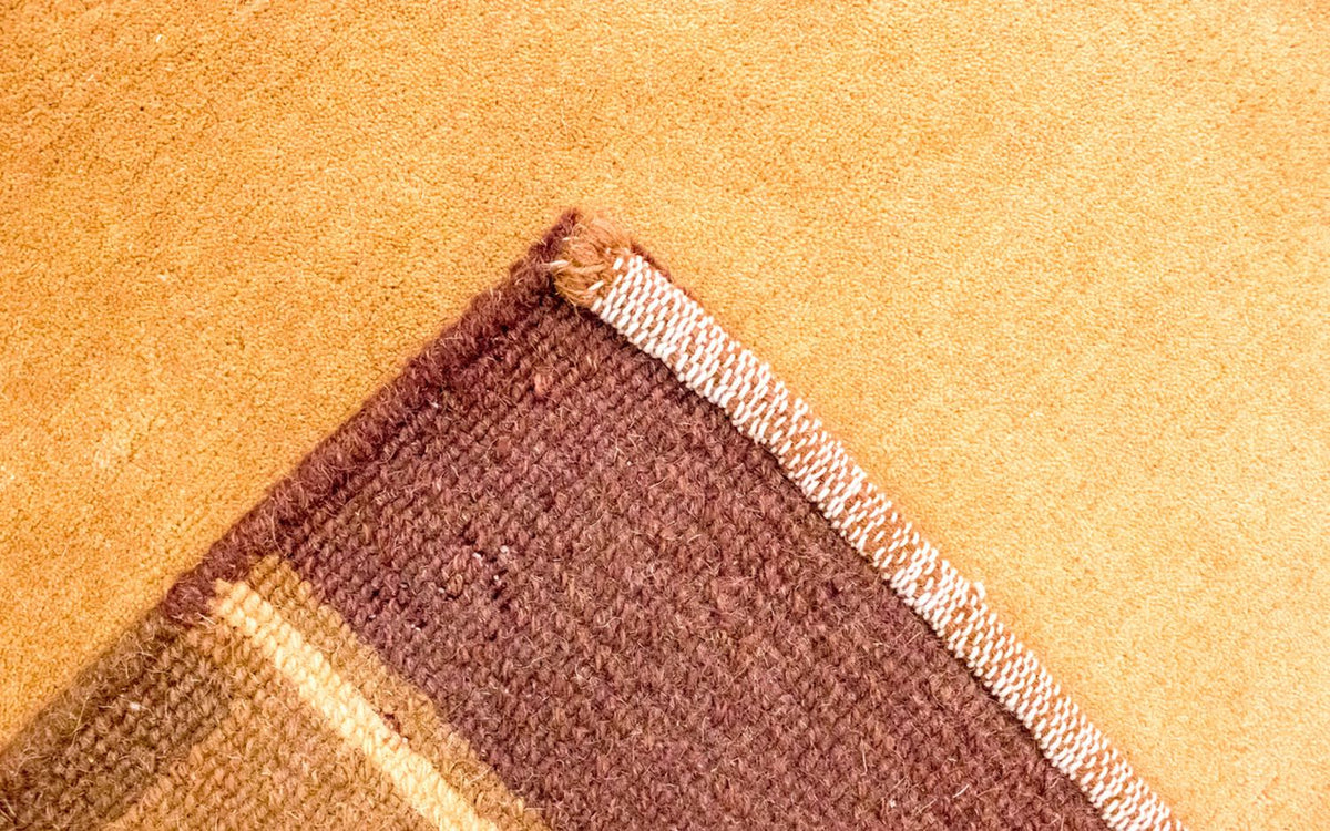 Dywan z Nepalu - 201 x 146 cm - pomarańczowy