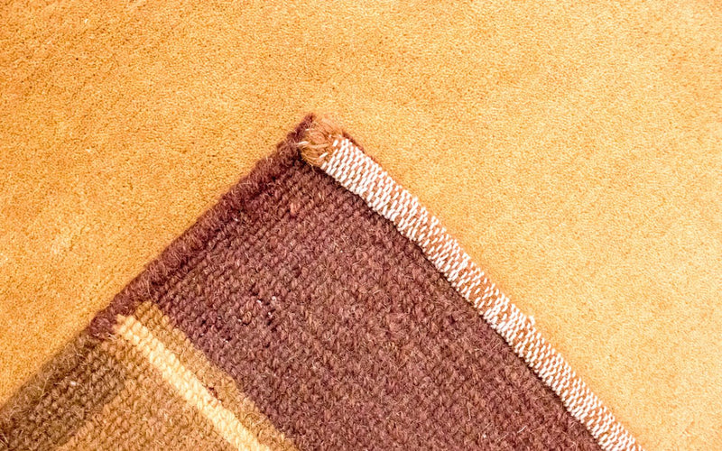 Dywan z Nepalu - 201 x 146 cm - pomarańczowy