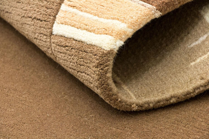 Dywan z Nepalu - 181 x 122 cm - brązowy