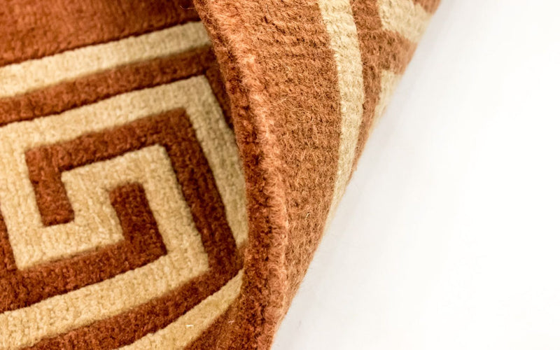 Dywan z Nepalu - 239 x 171 cm - brązowy