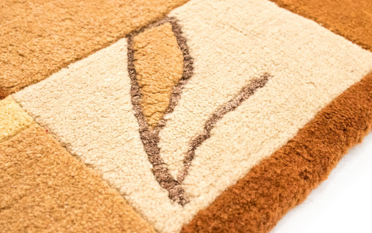 Dywan z Nepalu - 240 x 174 cm - pomarańczowy