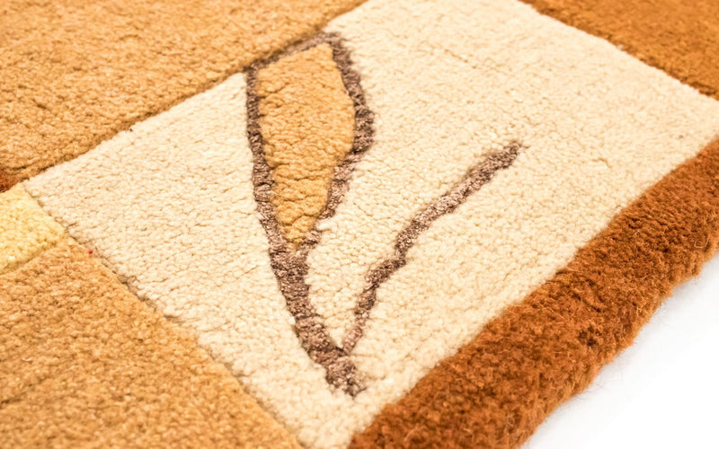 Dywan z Nepalu - 240 x 174 cm - pomarańczowy