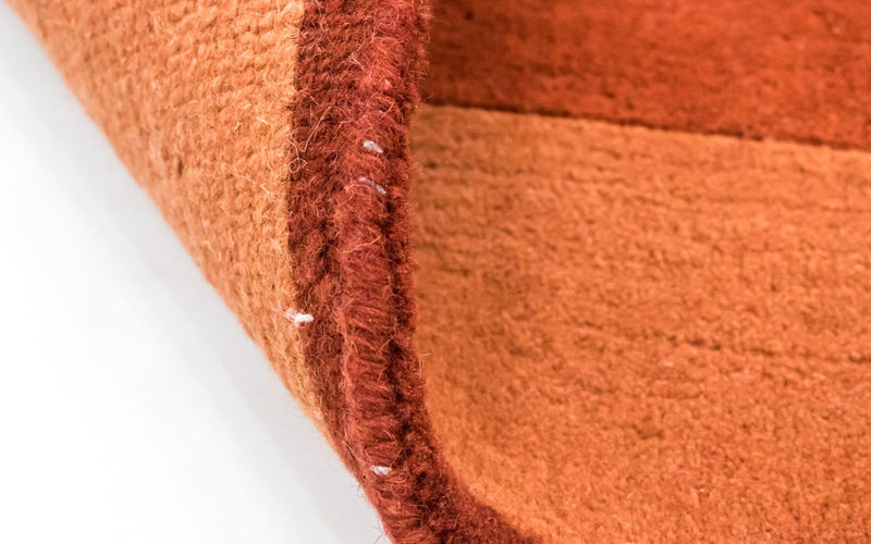 Dywan z Nepalu - 242 x 173 cm - pomarańczowy