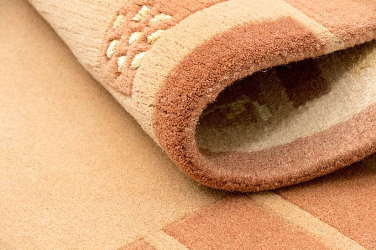 Dywan z Nepalu - 186 x 123 cm - pomarańczowy