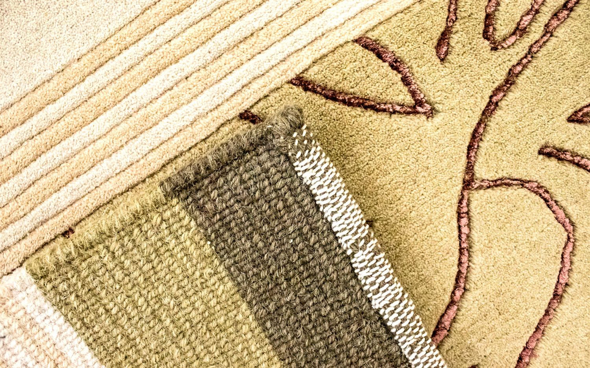 Dywan z Nepalu - 199 x 140 cm - beżowy