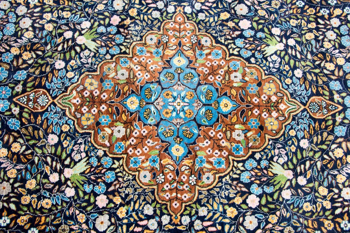 Dywan orientalny - 226 x 140 cm - niebieski