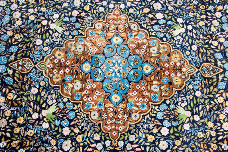 Dywan orientalny - 226 x 140 cm - niebieski